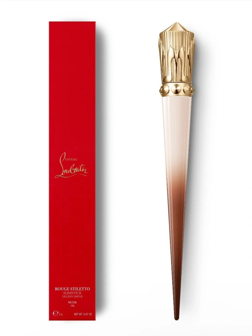 Brand New Christian Louboutin Rouge Stiletto Lipstick - Nude 7N